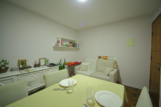 Sala de apartamento à venda com 1 quarto, 44m² em Baeta Neves, São Bernardo do Campo