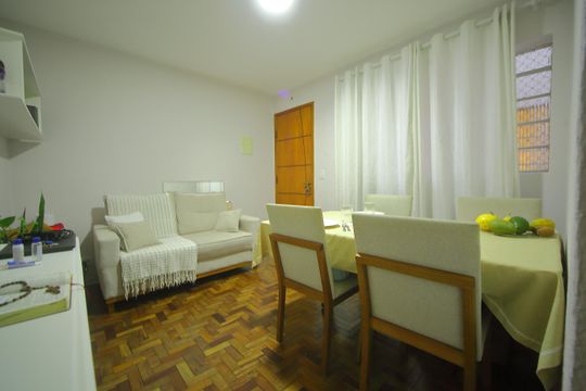 Sala de apartamento à venda com 1 quarto, 44m² em Baeta Neves, São Bernardo do Campo