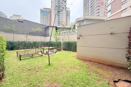Área comum de kitnet/studio para alugar com 1 quarto, 22m² em Santo Amaro, São Paulo