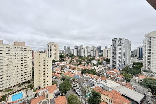 Vista  de kitnet/studio para alugar com 1 quarto, 22m² em Santo Amaro, São Paulo