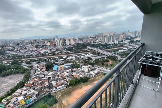 Varanda de apartamento à venda com 3 quartos, 55m² em Lapa de Baixo, São Paulo