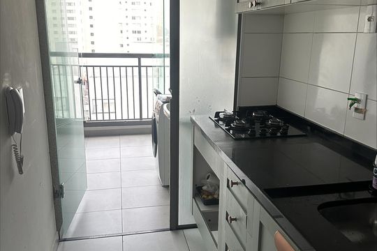 Cozinha de apartamento à venda com 1 quarto, 46m² em Ipiranga, São Paulo