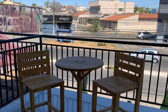 Varanda de apartamento para alugar com 1 quarto, 42m² em Jardim da Luz, Goiânia