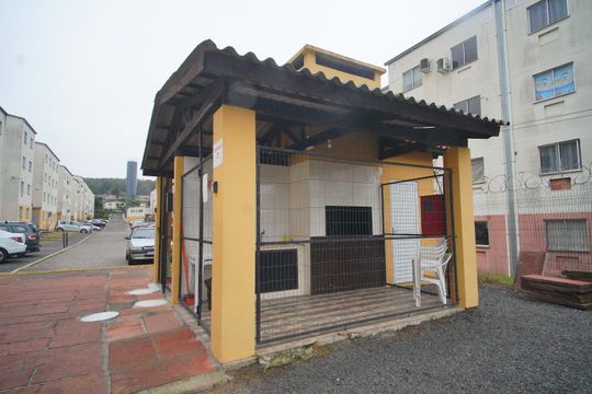 Área comum - Churrasqueira de apartamento à venda com 2 quartos, 57m² em Duque de Caxias, São Leopoldo