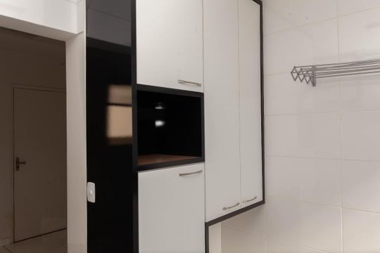 Cozinha de apartamento para alugar com 3 quartos, 67m² em Lídice, Uberlândia