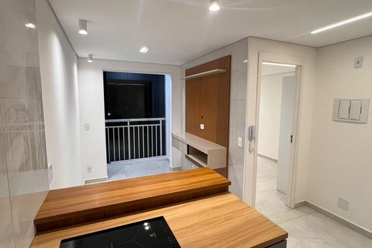 Cozinha de apartamento para alugar com 1 quarto, 28m² em Tatuapé, São Paulo