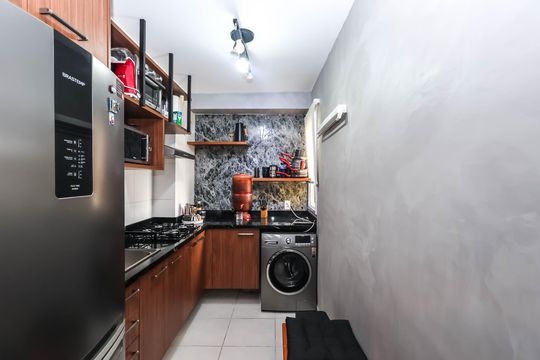 Cozinha de apartamento à venda com 2 quartos, 40m² em Liberdade, São Paulo