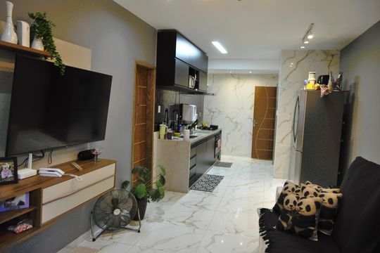 Sala de casa de condomínio à venda com 3 quartos, 110m² em Rocha, Rio de Janeiro