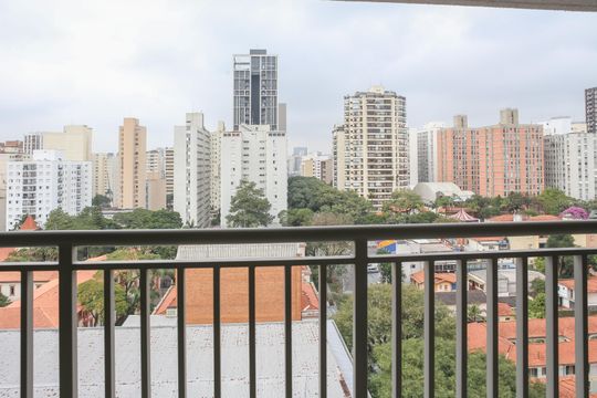 Vista do Quarto de apartamento à venda com 1 quarto, 34m² em Perdizes, São Paulo