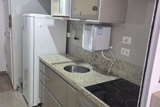 Cozinha de apartamento para alugar com 2 quartos, 56m² em Santa Cecilia, São Paulo