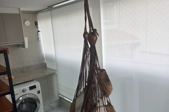 Área de serviço de apartamento para alugar com 2 quartos, 56m² em Santa Cecilia, São Paulo