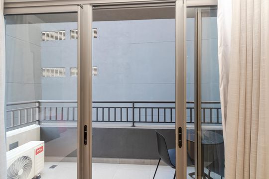 Varanda de kitnet/studio para alugar com 1 quarto, 17m² em Santo Amaro, São Paulo