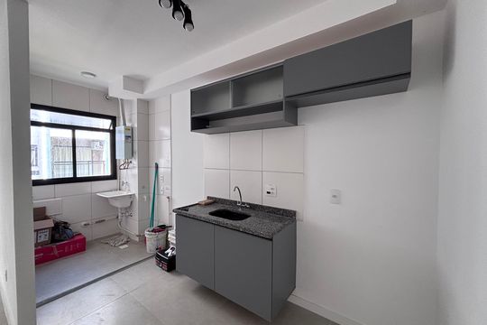 Cozinha de apartamento à venda com 2 quartos, 48m² em Recreio dos Bandeirantes, Rio de Janeiro