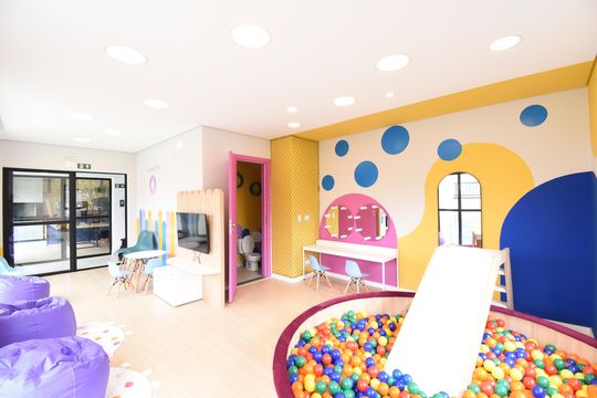 Área comum - Brinquedoteca de apartamento à venda com 2 quartos, 62m² em Tingui, Curitiba