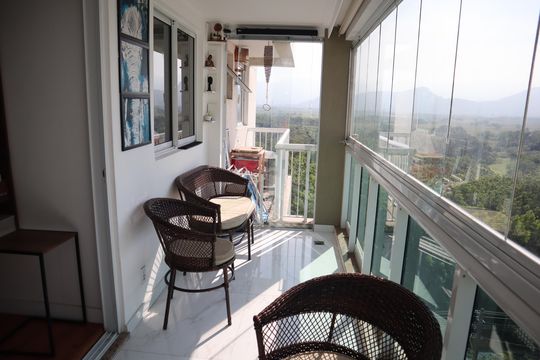 VARANDA de apartamento para alugar com 3 quartos, 110m² em Recreio dos Bandeirantes, Rio de Janeiro