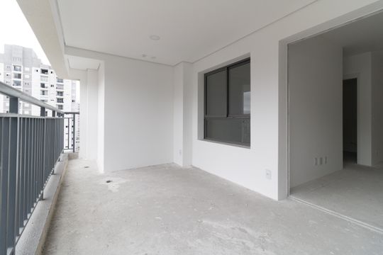Varanda da Sala de apartamento à venda com 3 quartos, 95m² em Vila Dom Pedro I, São Paulo