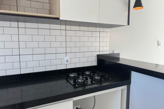 Cozinha de kitnet/studio para alugar com 1 quarto, 35m² em Jardim das Industrias, Jacareí