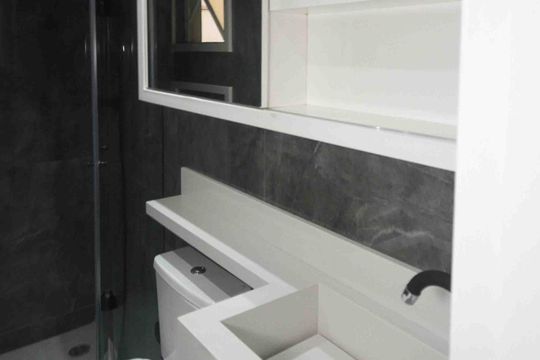 Banheiro de apartamento para alugar com 2 quartos, 47m² em Jardim Dona Sinha, São Paulo