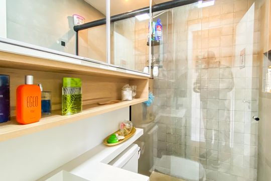 Banheiro de apartamento à venda com 2 quartos, 39m² em Vila Ré, São Paulo