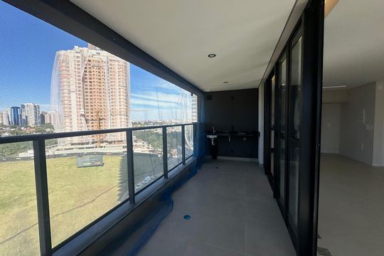 Varanda da Sala de apartamento para alugar com 2 quartos, 112m² em Alphaville Comercial, Barueri