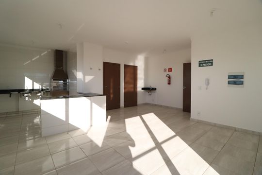 Área comum - Salão de festas de apartamento para alugar com 2 quartos, 45m² em Jardim Europa, Uberlândia