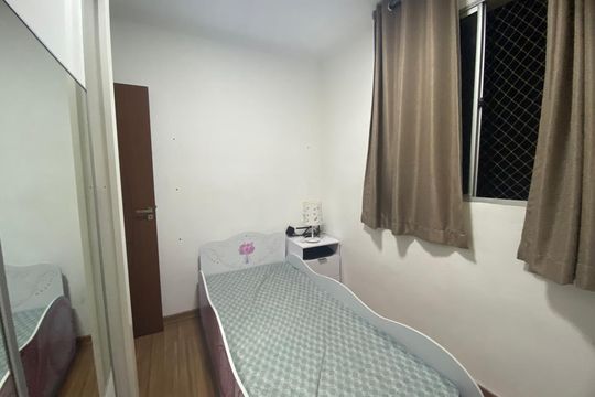 Quarto de apartamento à venda com 2 quartos, 45m² em Linda Vista, Contagem