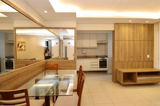 Sala de apartamento para alugar com 1 quarto, 54m² em Alphaville I, Salvador