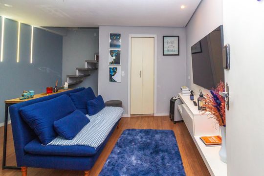 Sala de apartamento à venda com 2 quartos, 80m² em Jardim Edilene, São Paulo