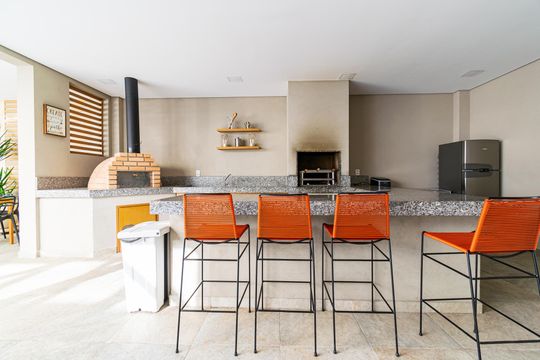 Área comum - Churrasqueira de apartamento à venda com 1 quarto, 41m² em Vila Mascote, São Paulo