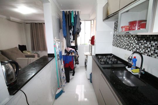Cozinha de apartamento para alugar com 2 quartos, 50m² em Jardim Terras do Sul, São José dos Campos