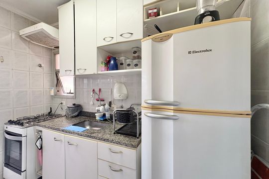 Cozinha de apartamento à venda com 2 quartos, 56m² em Freguesia do Ó, São Paulo