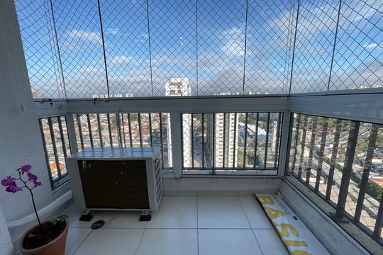 Varanda da Sala de apartamento à venda com 3 quartos, 68m² em Ferreira, São Paulo