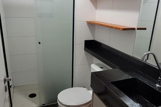 Banheiro de apartamento à venda com 2 quartos, 35m² em Vila Pirituba, São Paulo