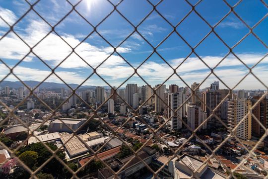 Varanda da Suíte 1 - Vista de apartamento à venda com 3 quartos, 163m² em Santa Teresinha, São Paulo