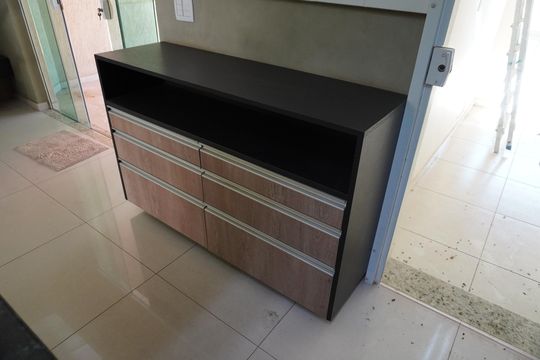 Cozinha de casa para alugar com 3 quartos, 143m² em Jardim Sao Jose, Americana