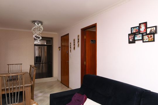 Sala de apartamento à venda com 3 quartos, 55m² em Vila Santa Cruz (zona Leste), São Paulo