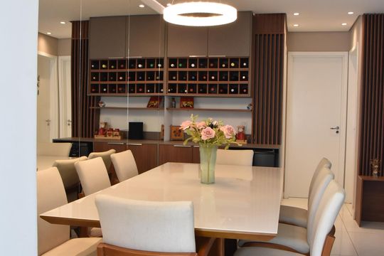 Sala de Jantar de apartamento para alugar com 2 quartos, 69m² em Medeiros, Jundiaí