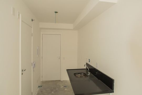Cozinha de kitnet/studio à venda com 1 quarto, 26m² em Vila Clementino, São Paulo