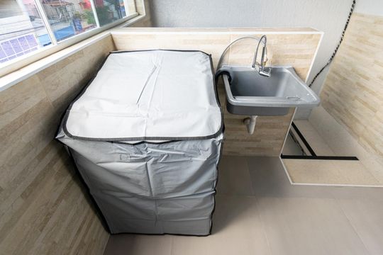 Área de Serviço de kitnet/studio para alugar com 1 quarto, 35m² em Jardim Jabaquara, São Paulo