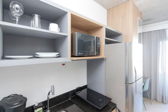 Studio de kitnet/studio para alugar com 1 quarto, 17m² em Santo Amaro, São Paulo