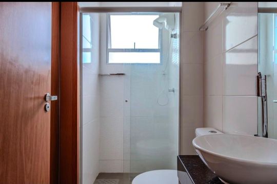 Banheiro de apartamento para alugar com 2 quartos, 95m² em Buritis, Belo Horizonte