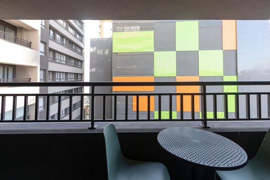 Varanda de kitnet/studio para alugar com 1 quarto, 17m² em Santo Amaro, São Paulo