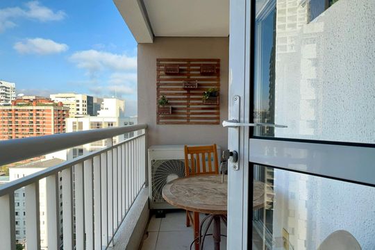Varanda da Suite de apartamento à venda com 2 quartos, 65m² em Pinheiros, São Paulo