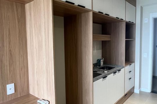 Sala/Quarto de apartamento para alugar com 1 quarto, 26m² em Cerqueira César, São Paulo