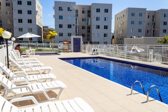 Área comum - Piscina de apartamento à venda com 2 quartos, 55m² em Campo Grande, Rio de Janeiro
