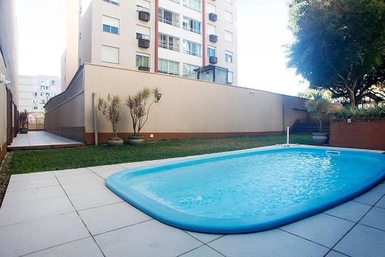Área Comum - Piscina de apartamento à venda com 1 quarto, 66m² em Petrópolis, Porto Alegre