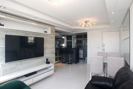 Sala de apartamento para alugar com 1 quarto, 66m² em Petrópolis, Porto Alegre