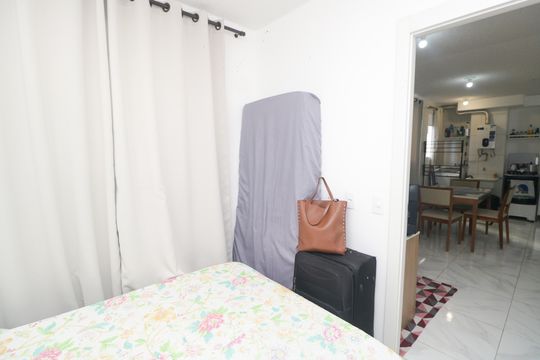 Quarto de apartamento à venda com 1 quarto, 37m² em Jardim, Santo André