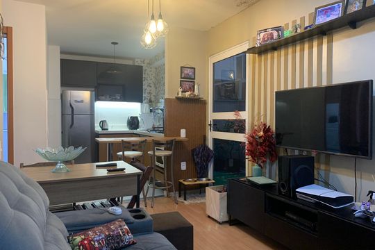Sala de apartamento para alugar com 1 quarto, 54m² em Santos Dumont, São Leopoldo