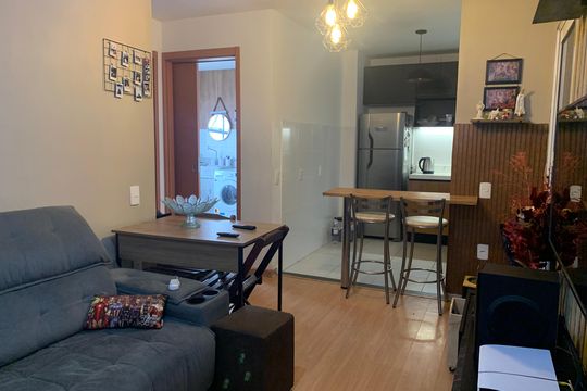 Sala de apartamento para alugar com 1 quarto, 54m² em Santos Dumont, São Leopoldo